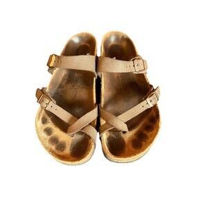 Birkenstock Mayari Birko-Flor Sandal, Brown, Size 39 8- 8.5”